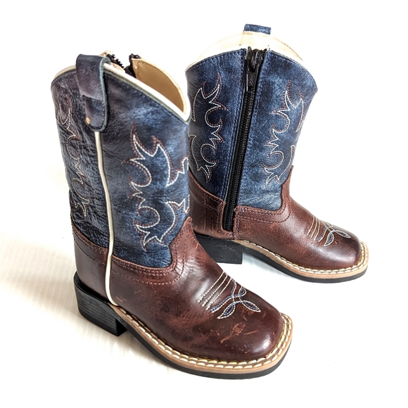 Old West Shoes Old West Toddler Boy Western Flame Embroidered